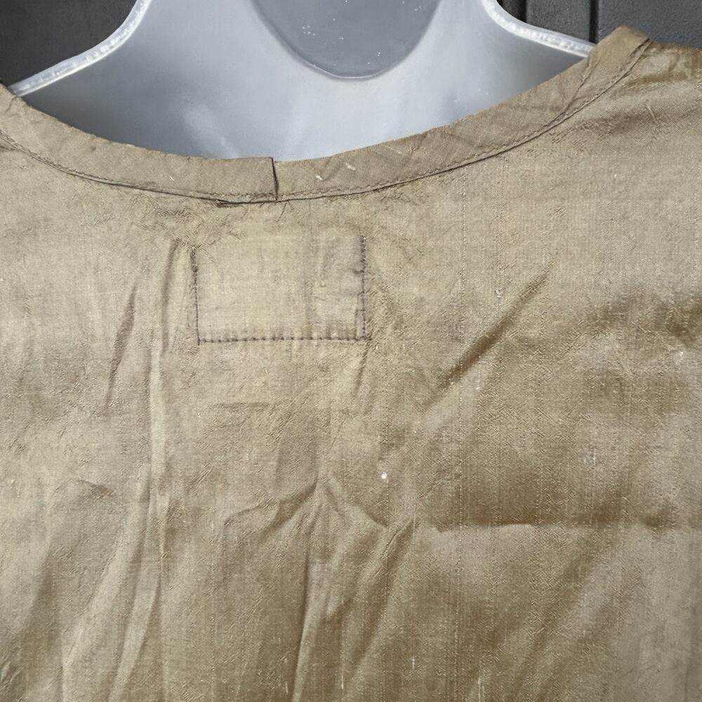 VTG FLAX Jeanne Engelhart 100% Raw Silk Tunic Top Women's Size Large Lagenlook - Picture 8 of 12